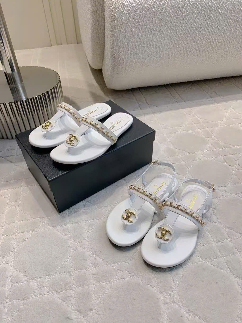 (1:1 replica) Chanel C Logo Flip Flop Women s Sandals