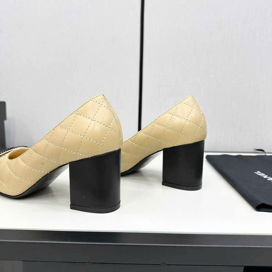 (1:1 replica) Chanel Leather Pumps Shoes