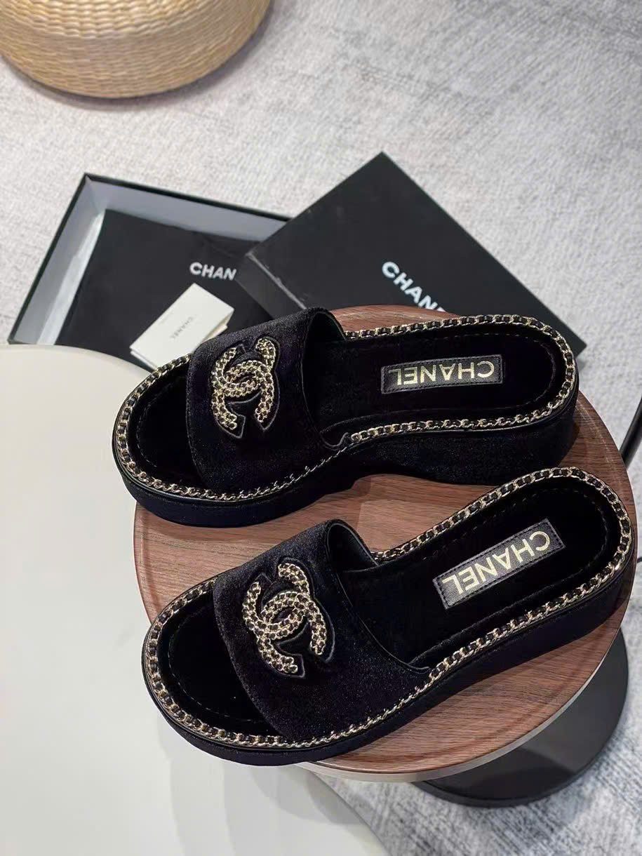 (1:1 replica) Chanel C Logo Sandals Summer 2025