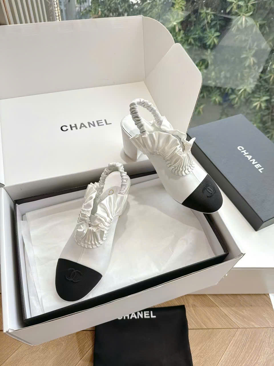 (1:1 replica) Chanel CLogo Slingback Shoes New Arrivals