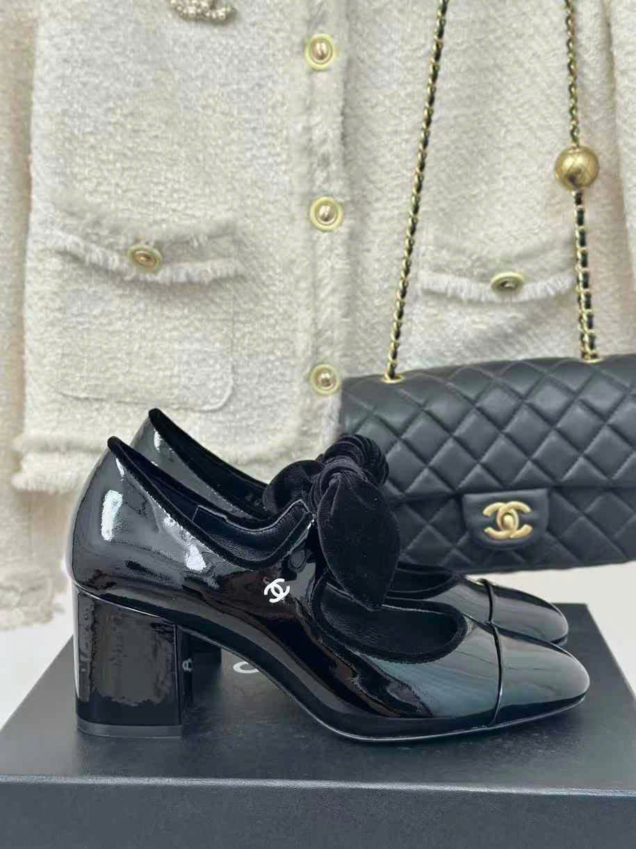 (1:1 replica) Chanel Leather Pumps Shoes