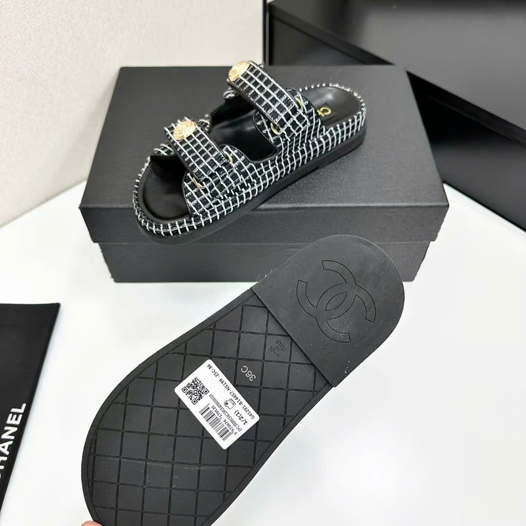(1:1 replica) Chanel Women s Slipper Sandals Summer 2025