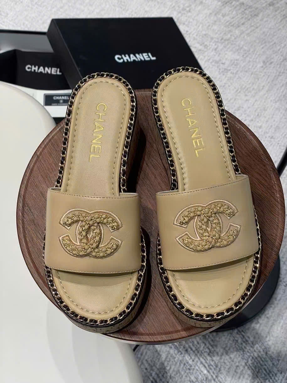 (1:1 replica) Chanel C Logo Sandals Summer 2025
