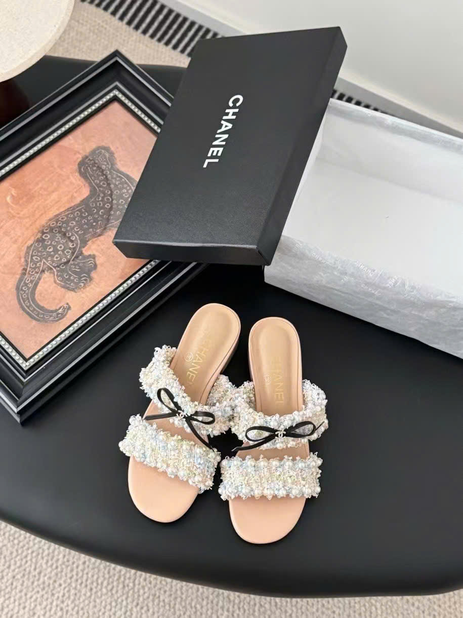 (1:1 replica) Chanel Vintage Women s Sandals 4cm