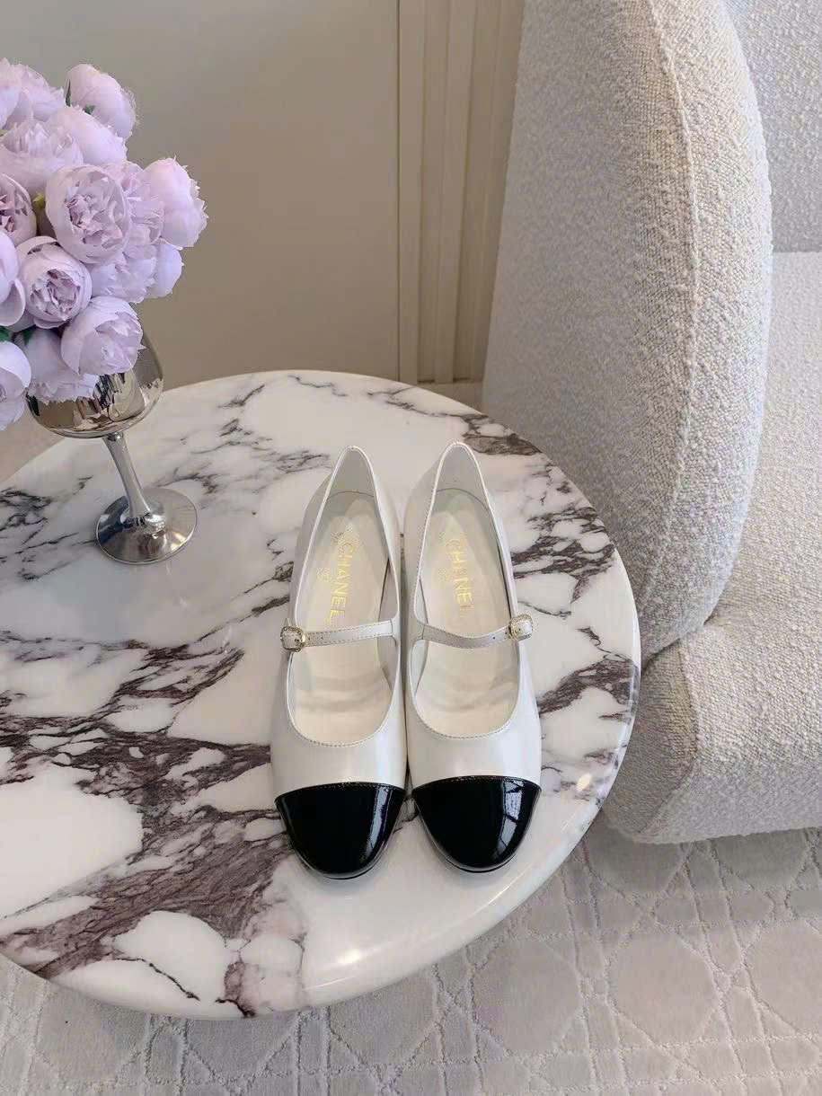 (1:1 replica) Chanel Ballets Leather Shoes