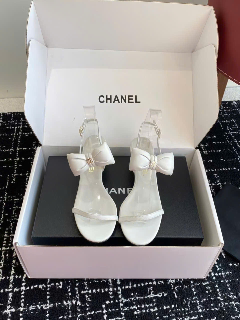 (1:1 replica) Chanel C Logo Vintages Sandals 5cm