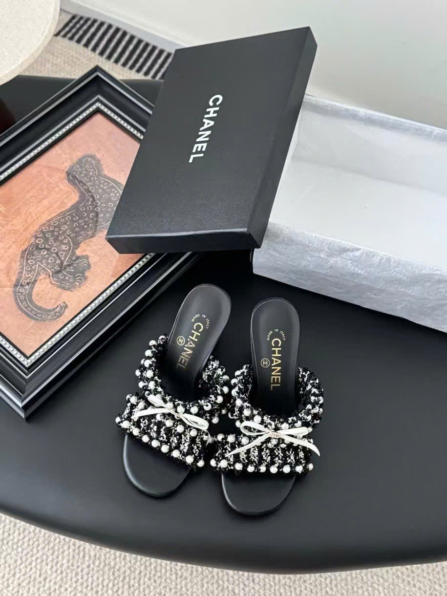 (1:1 replica) Chanel Vintage Women s Sandals 8cm