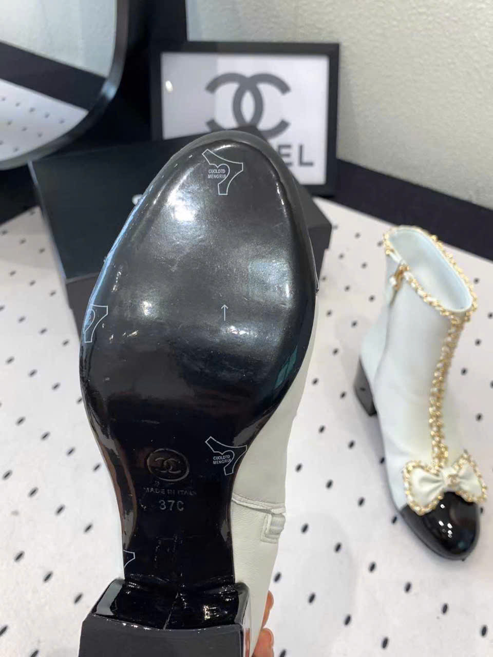(1:1 replica) Chanel Vintages Leather Boots