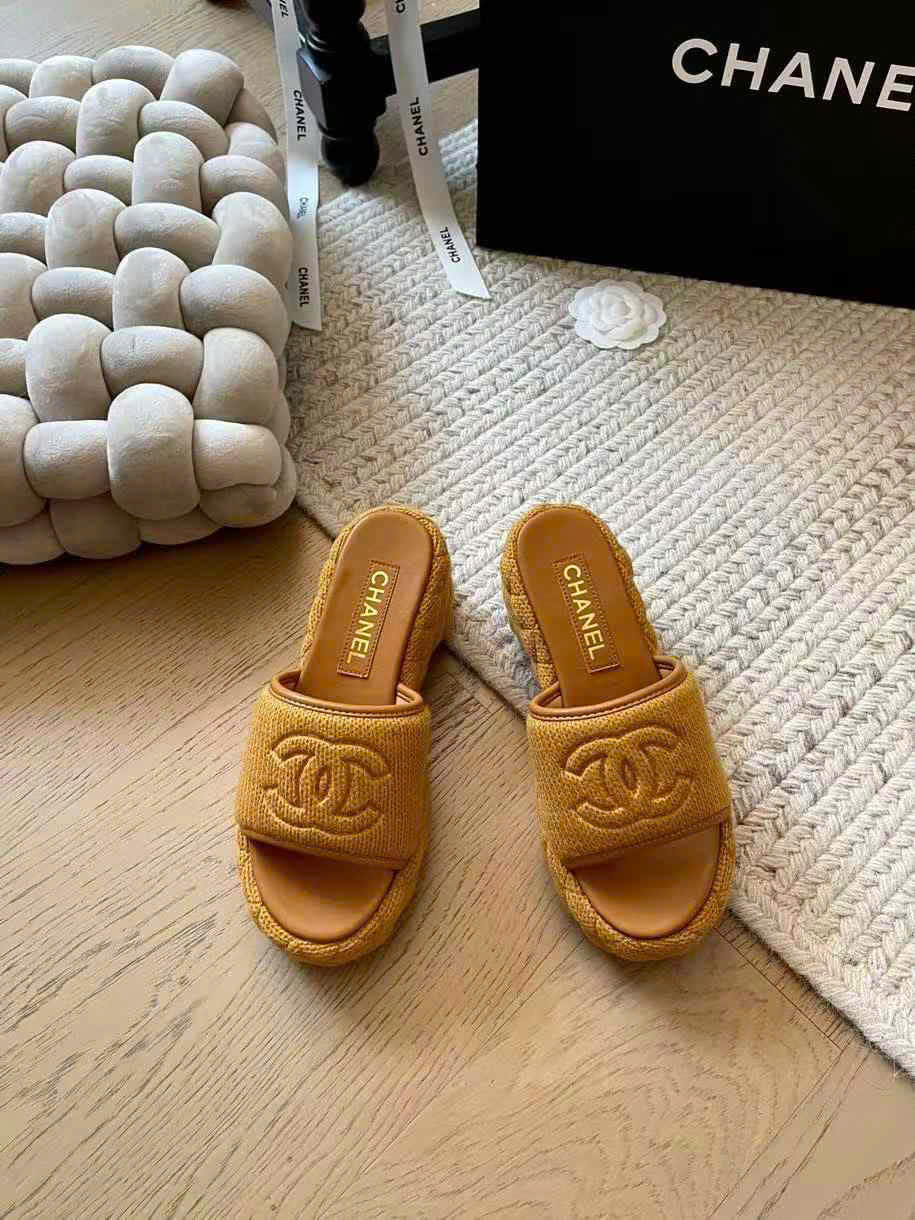 (1:1 replica) Chanel C Logo Women s Sandal 5cm