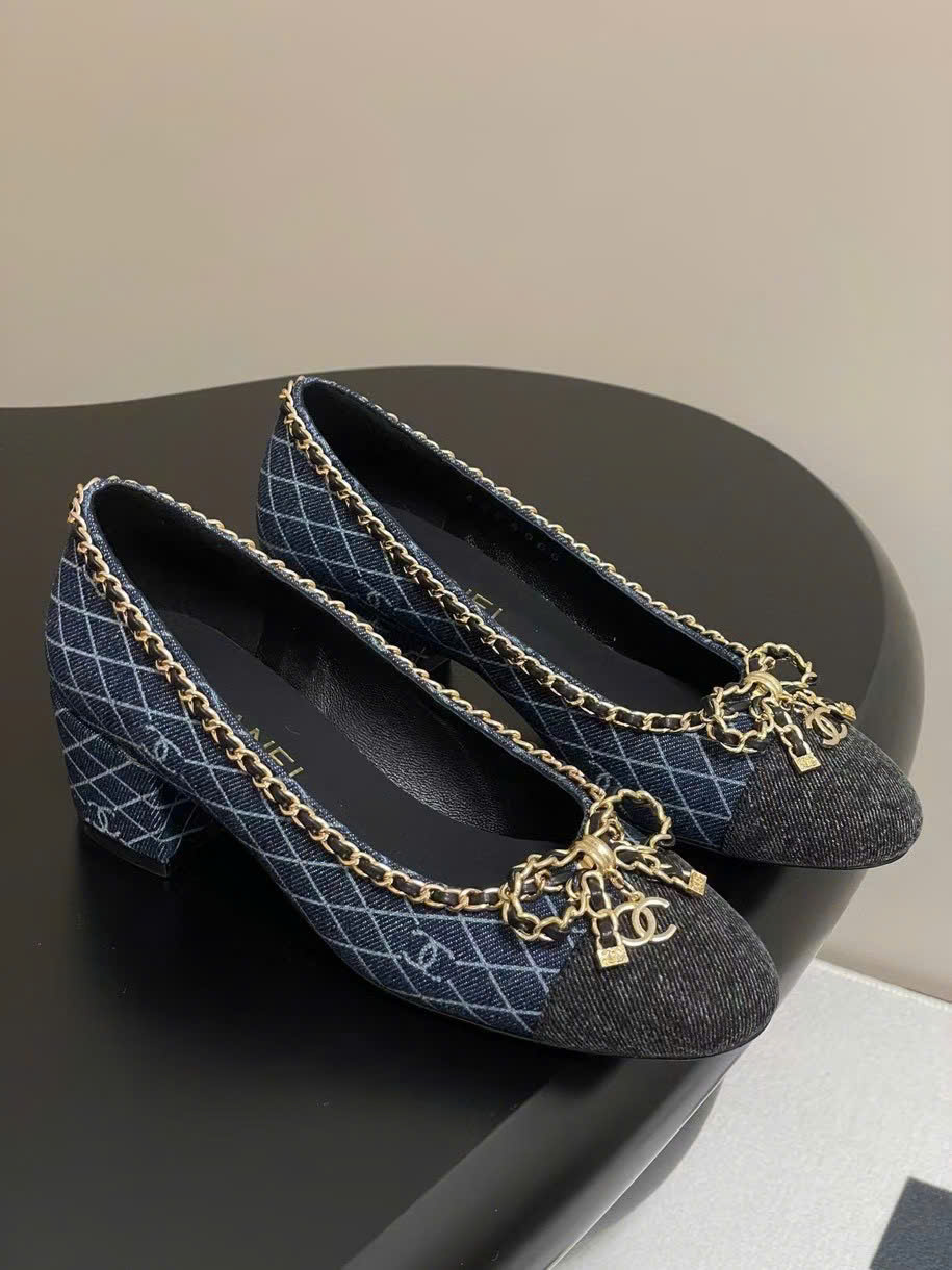 (1:1 replica) Chanel C Logo Vintages Women s Pumps Shoes