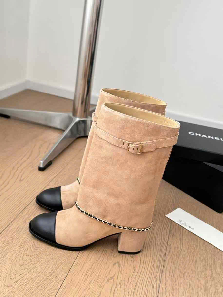 (1:1 replica) Chanel Pant C Logo Boots