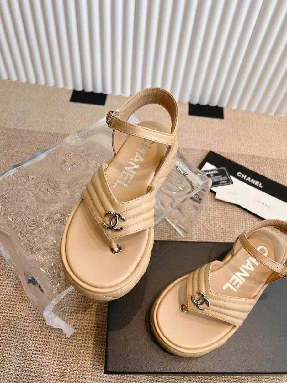 (1:1 replica) Chanel C Logo Women s Sandals