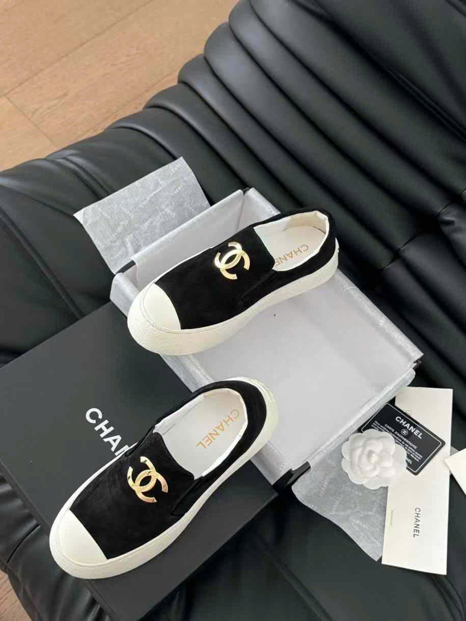 (1:1 replica) Chanel C Logo Slip On Women s Shoes