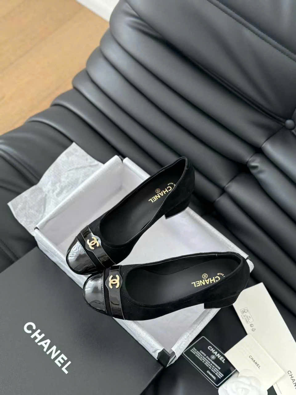 (1:1 replica) Chanel Leather Pumps Shoes