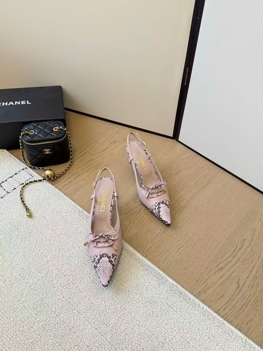 (1:1 replica) Chanel Slingback Women s Shoes 6.5cm