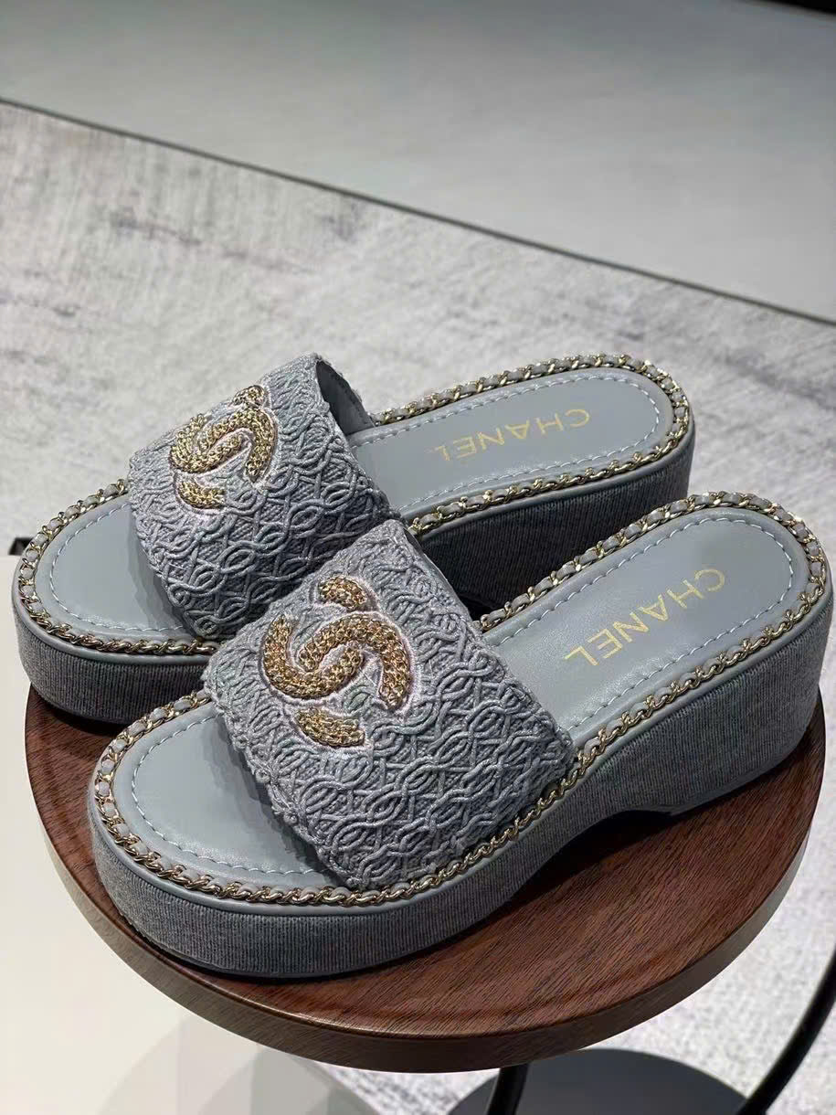 (1:1 replica) Chanel C Logo Sandals Summer 2025