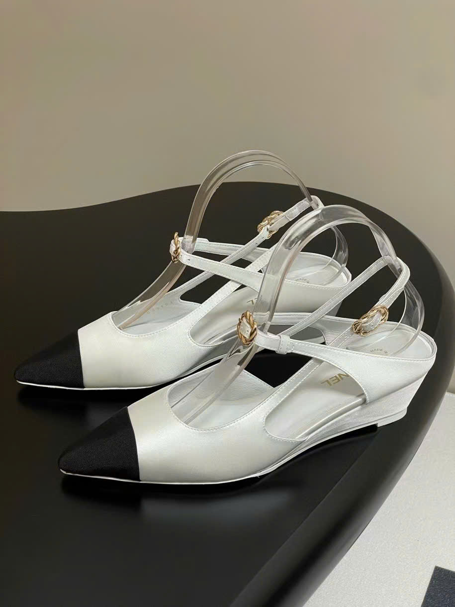 (1:1 replica) Chanel Vintages Slingback Shoes 4.5cm