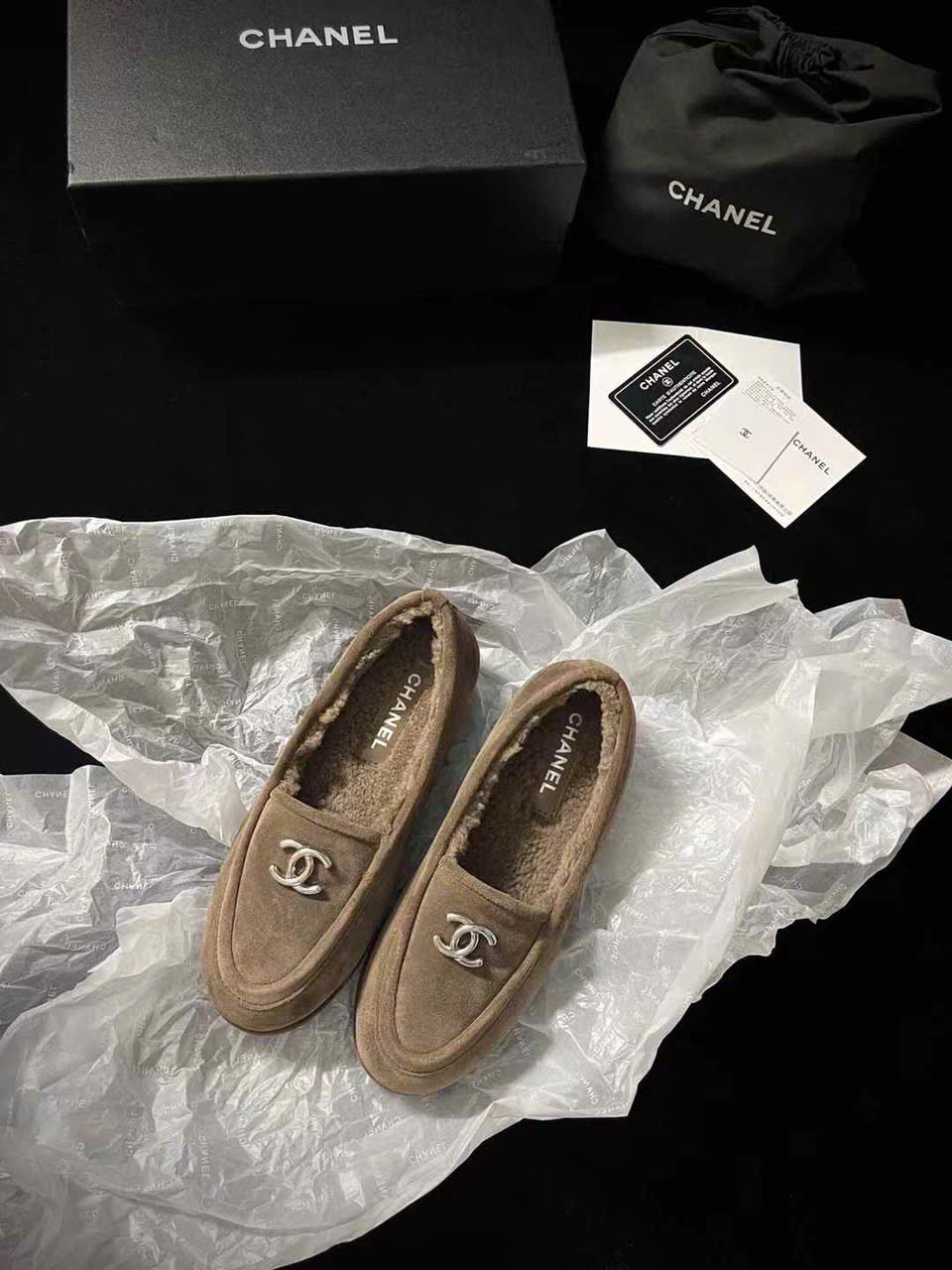 (1:1 replica) Chanel Suede Loafer Women s Shoes