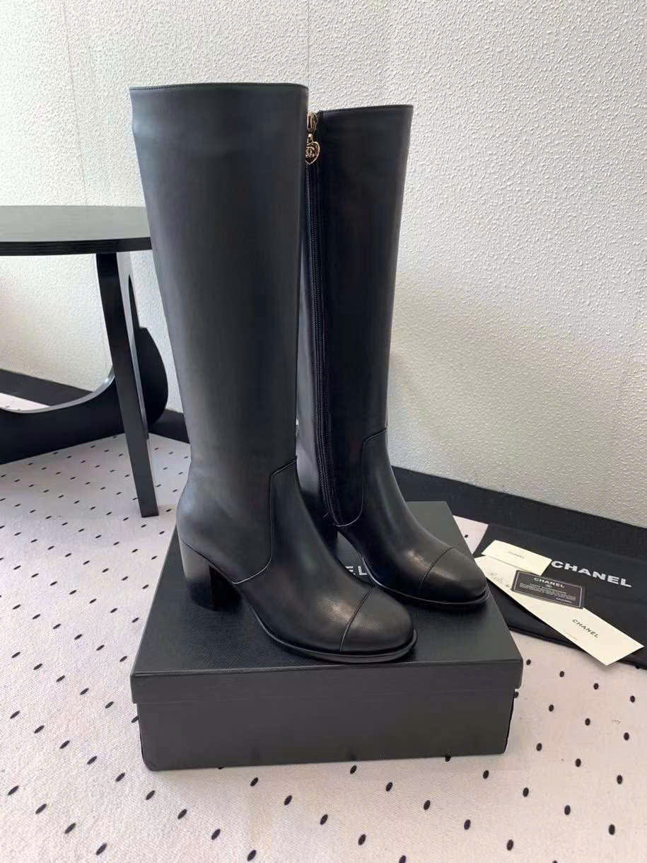 (1:1 replica) Chanel Leather Long Boots