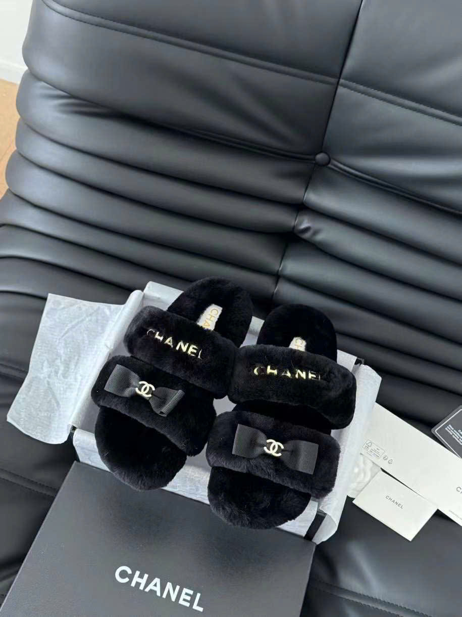(1:1 replica) Chanel Wool Slipper