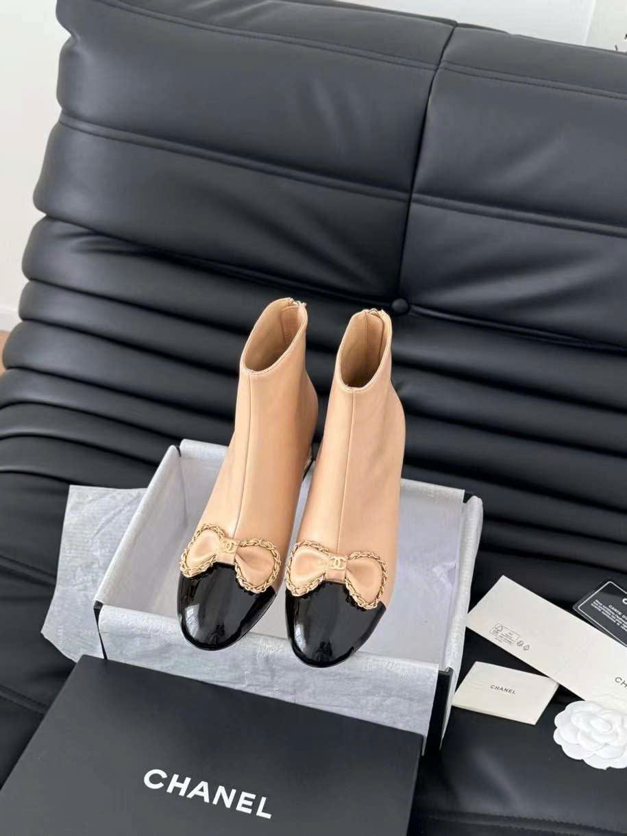 (1:1 replica) Chanel Leather Boots