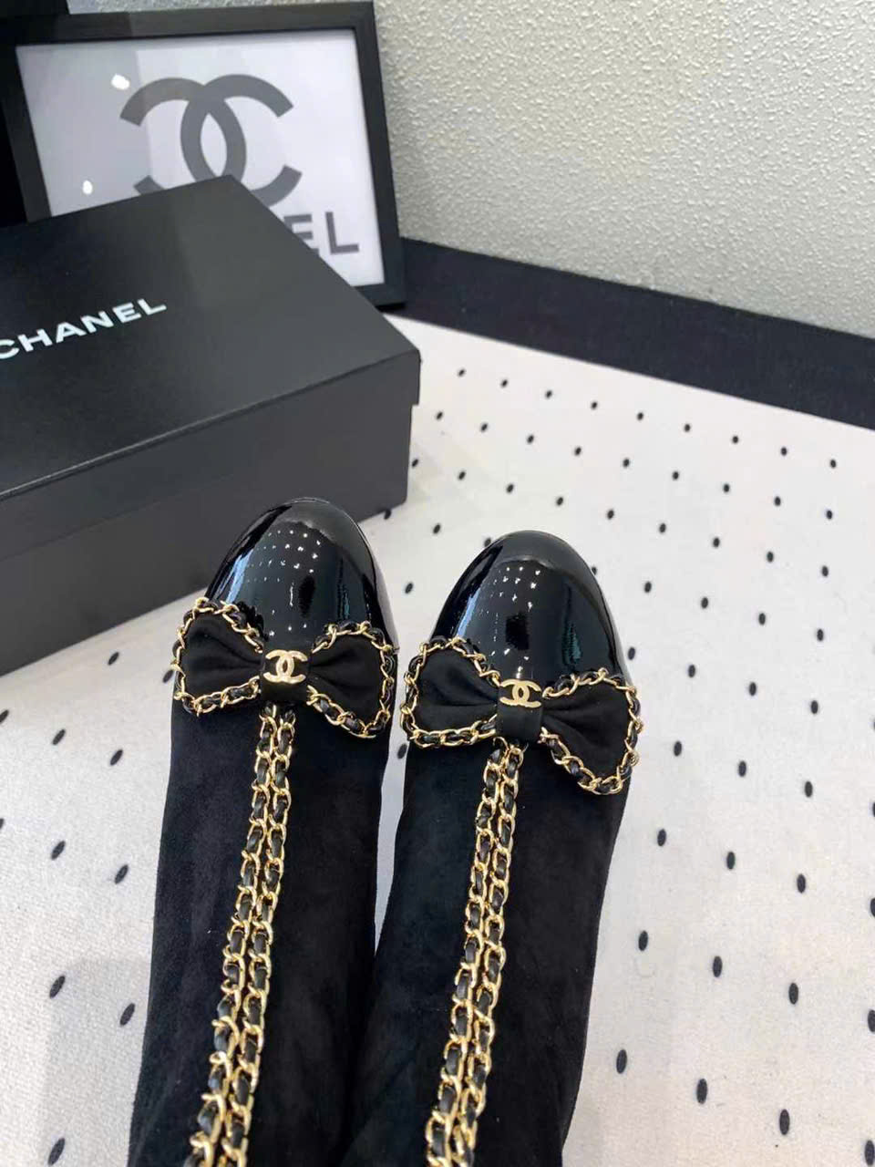 (1:1 replica) Chanel Vintages Leather Boots