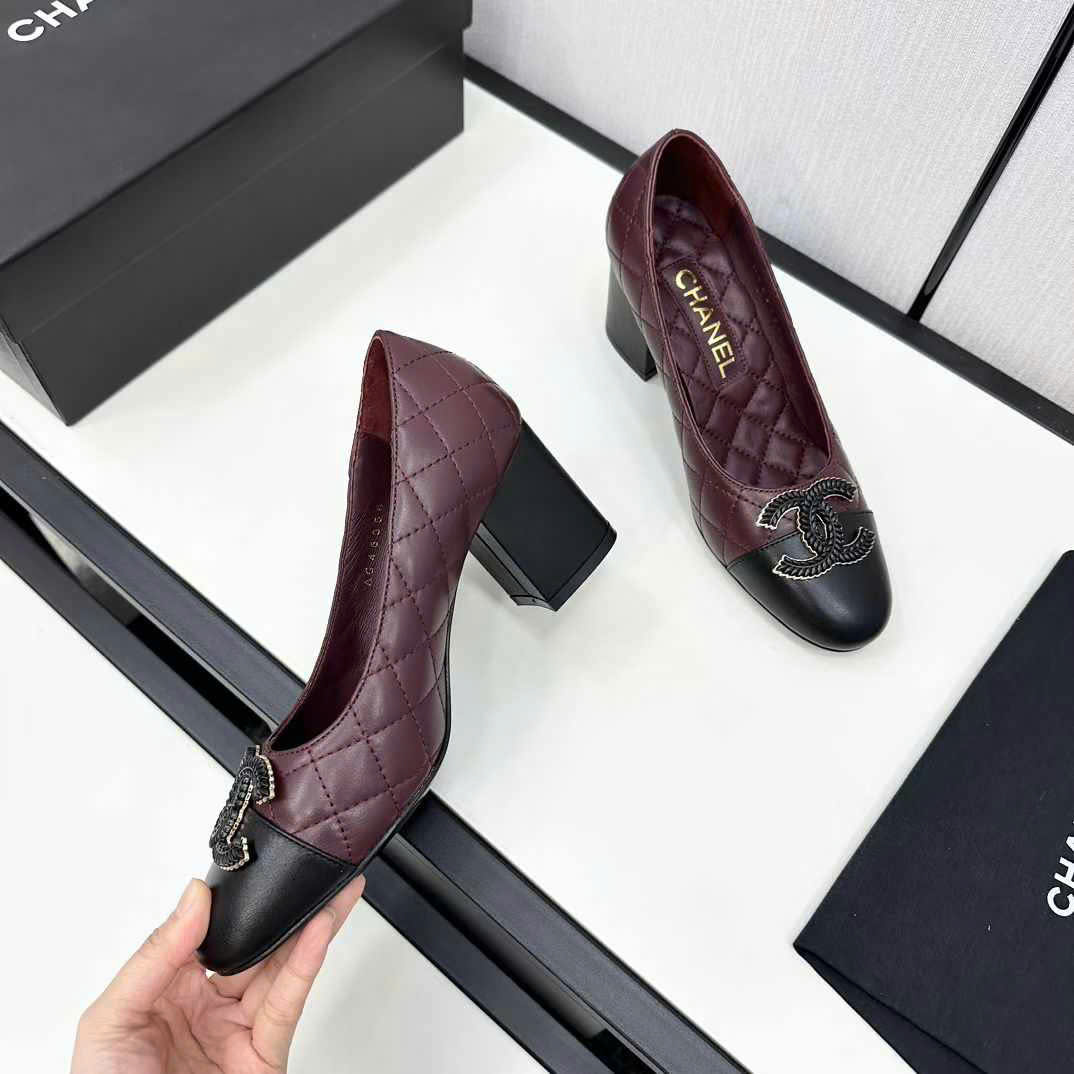 (1:1 replica) Chanel Leather Pumps Shoes