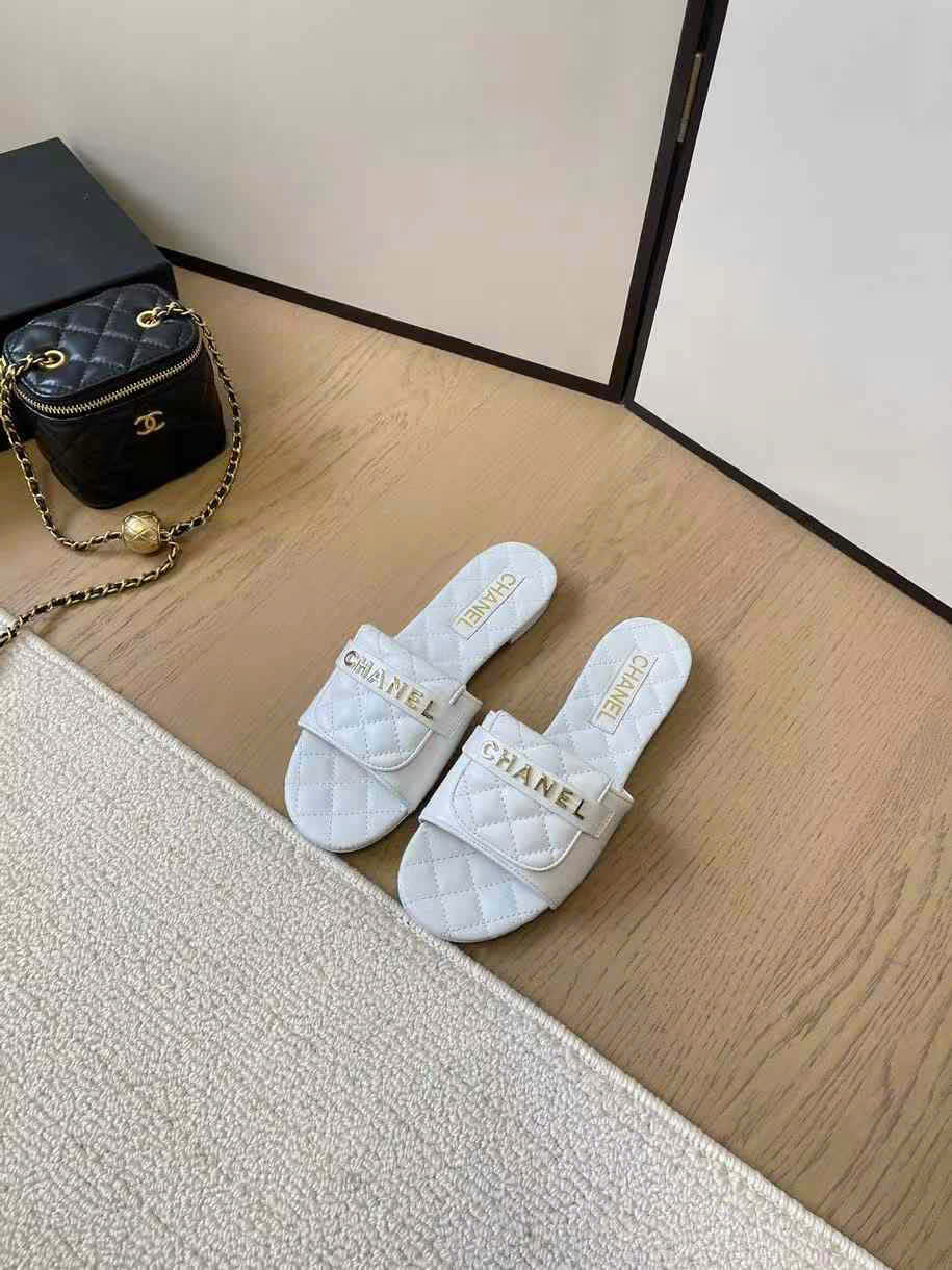 (1:1 replica) Chanel C Logo Women s Slide
