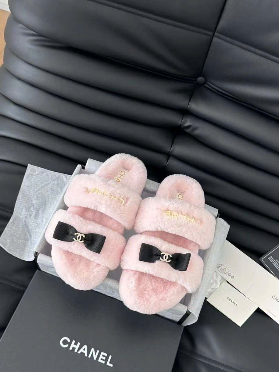 (1:1 replica) Chanel Wool Slipper