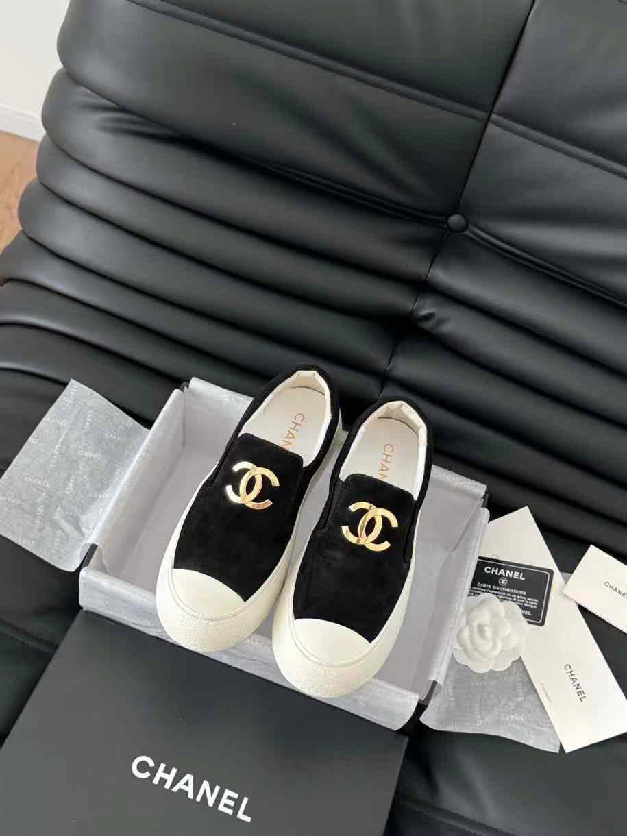 (1:1 replica) Chanel C Logo Slip On Women s Shoes