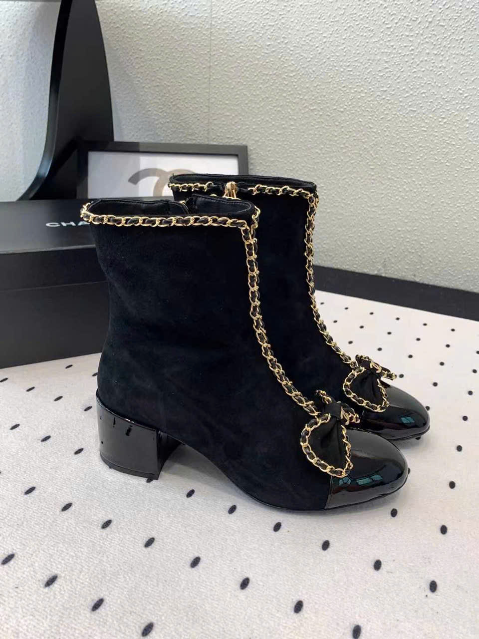 (1:1 replica) Chanel Vintages Leather Boots