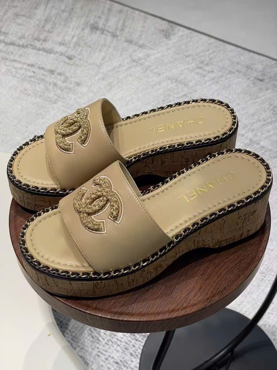 (1:1 replica) Chanel C Logo Sandals Summer 2025