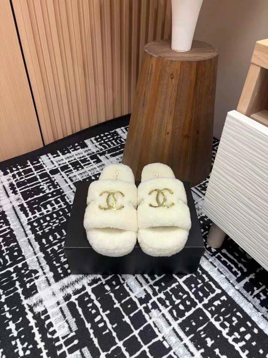(1:1 replica) Chanel Wool Slipper
