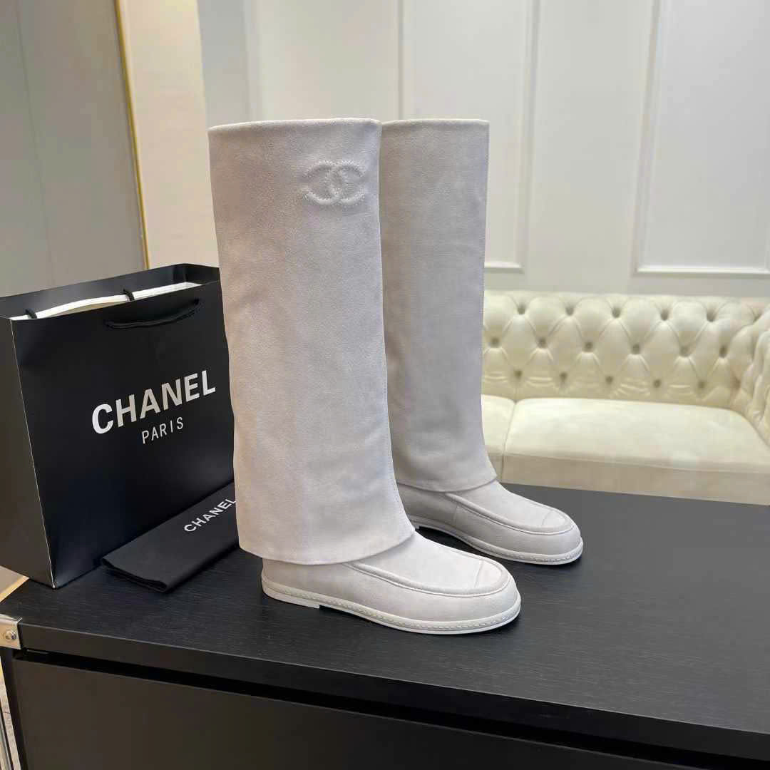 (1:1 replica) Chanel C Logo Long Boots