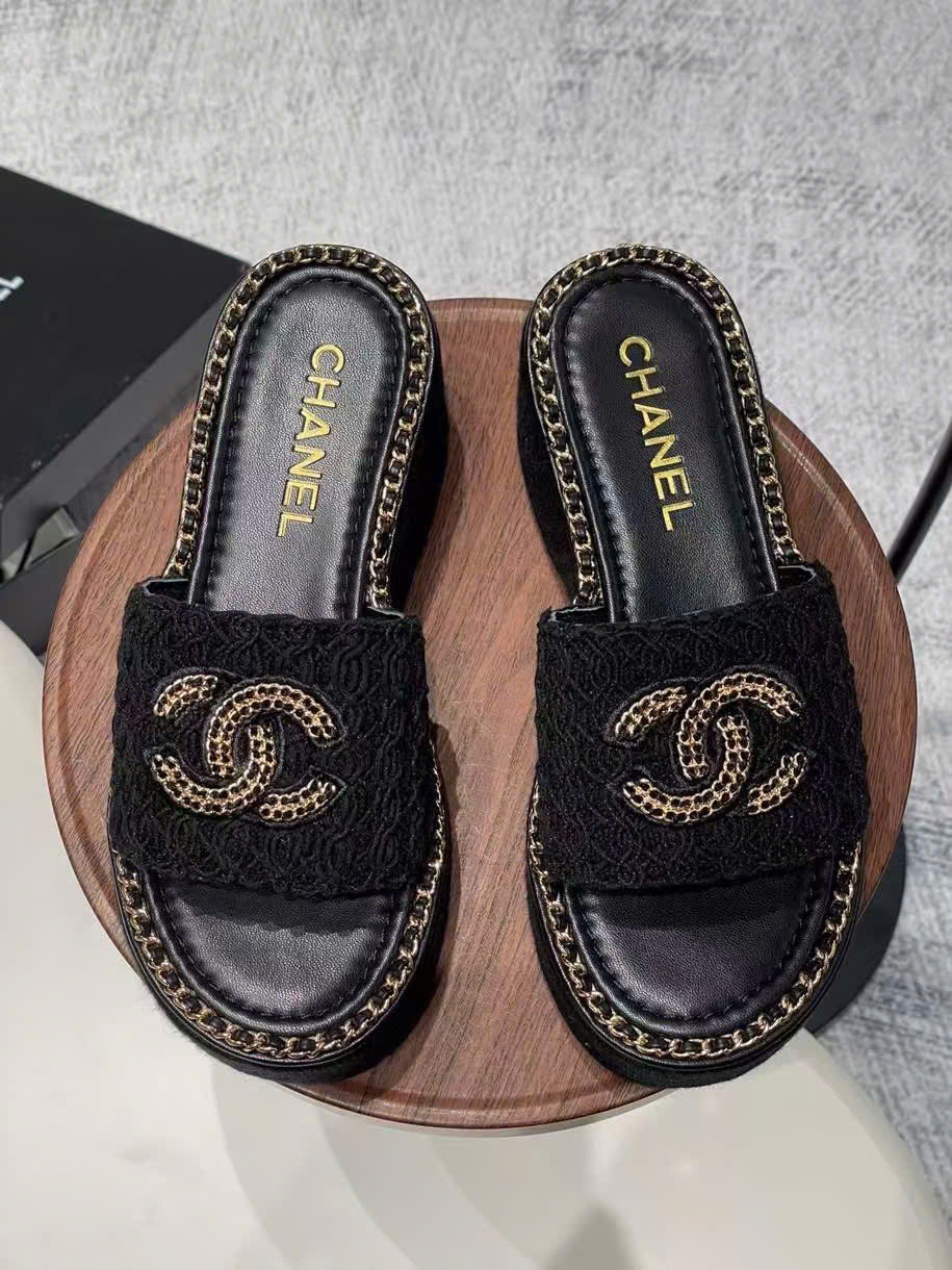 (1:1 replica) Chanel C Logo Sandals Summer 2025