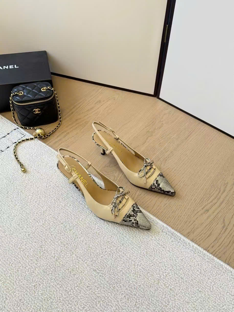(1:1 replica) Chanel Slingback Women s Shoes 6.5cm