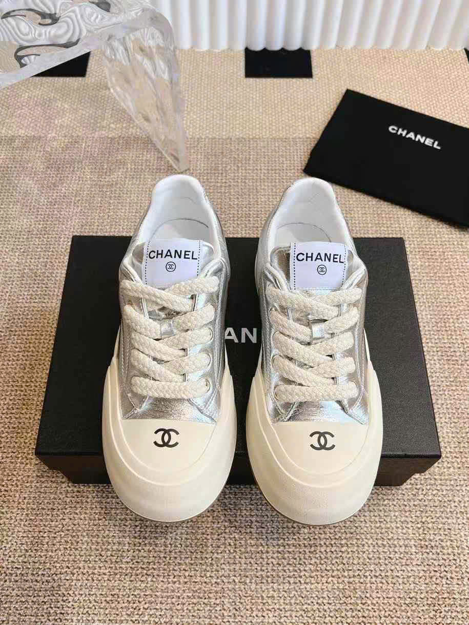 (1:1 replica) Chanel Sneakers C Logo Women s Shoes