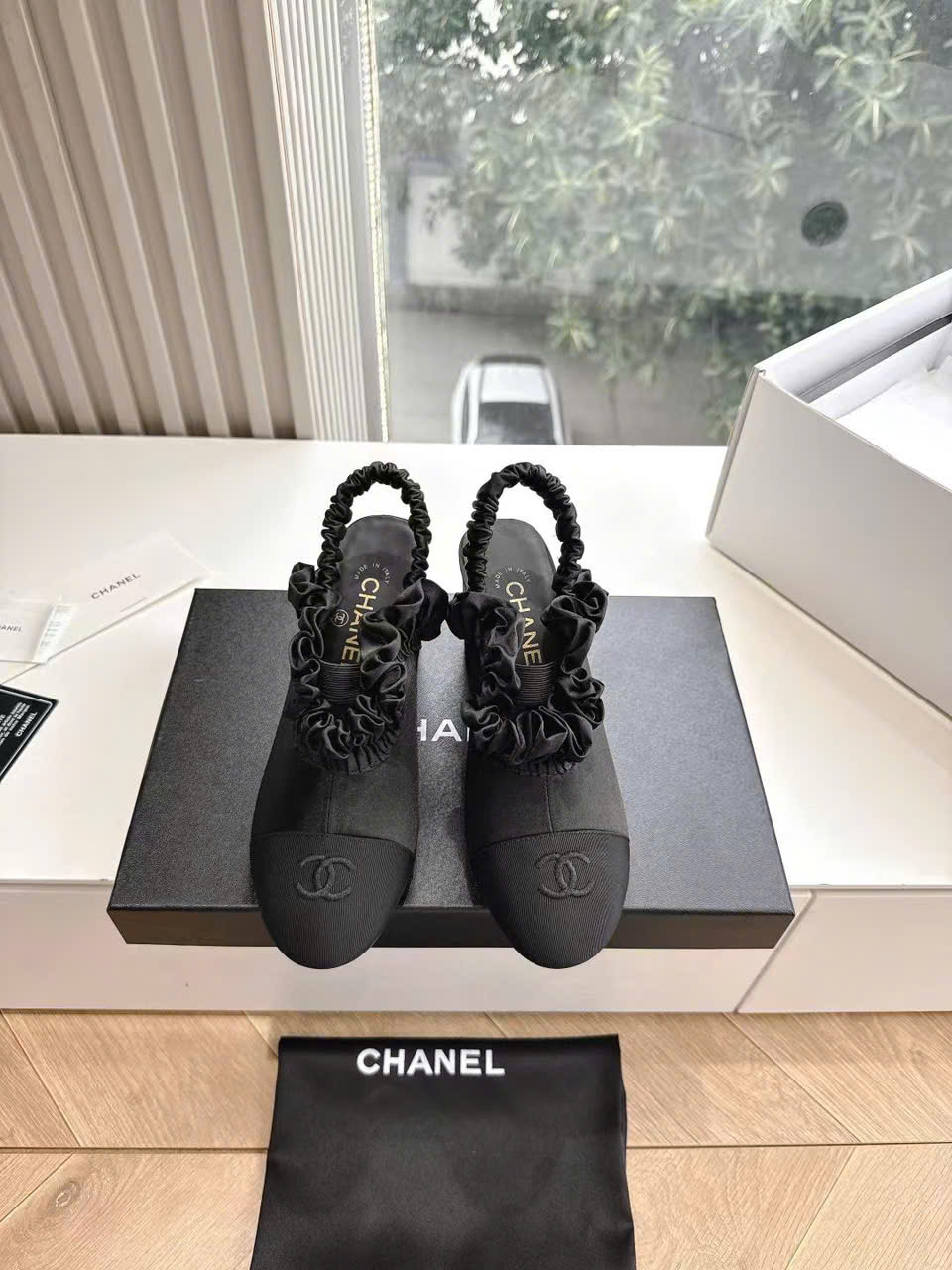 (1:1 replica) Chanel CLogo Slingback Shoes New Arrivals