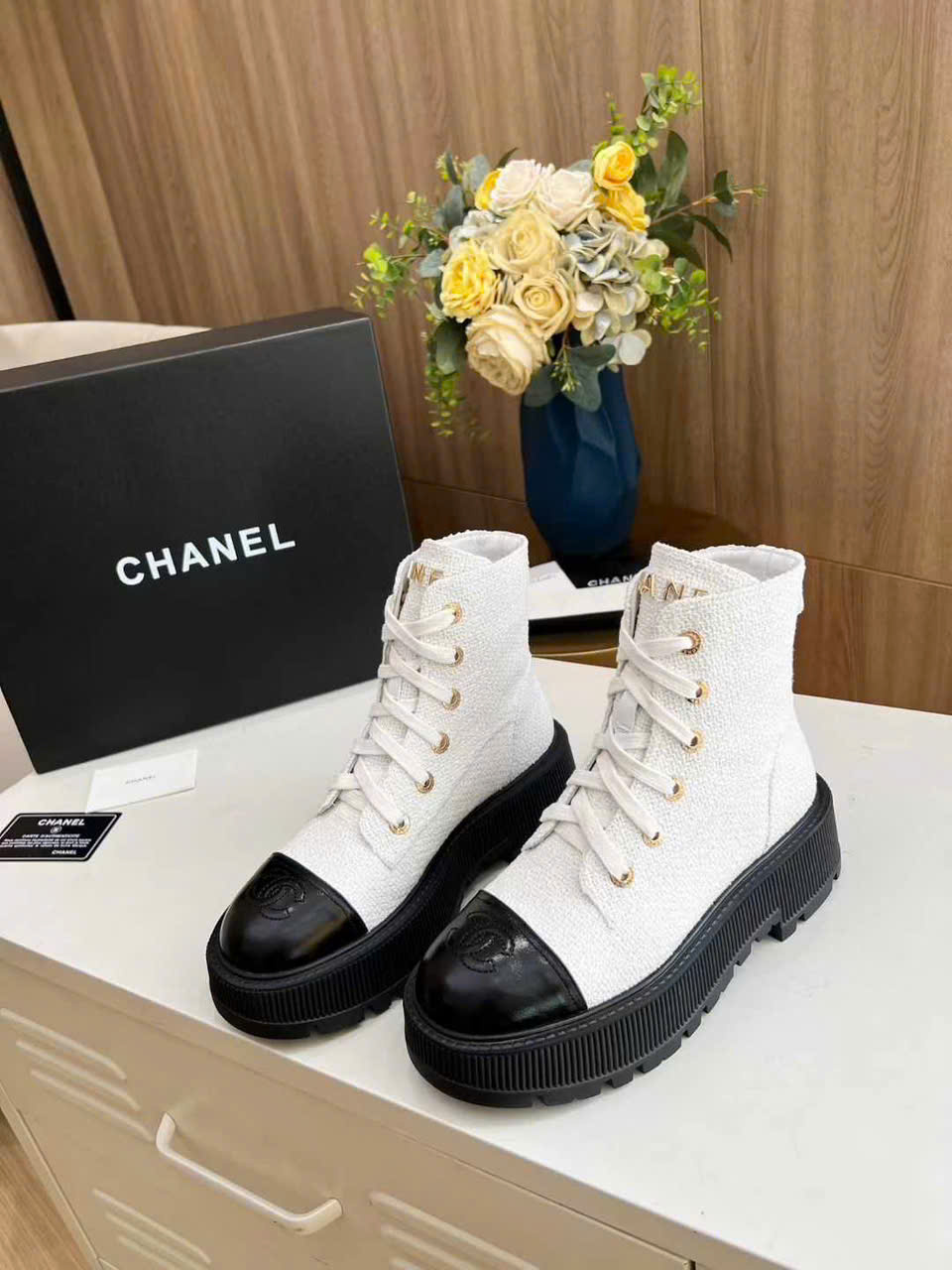(1:1 replica) Chanel Platform Martin Boots