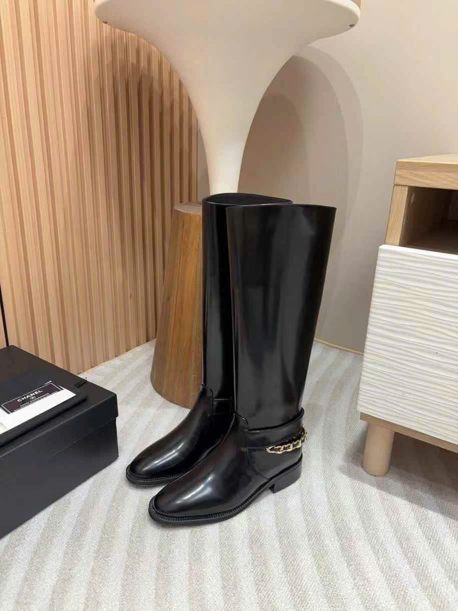 (1:1 replica) Chanel Vintage Leather Boots