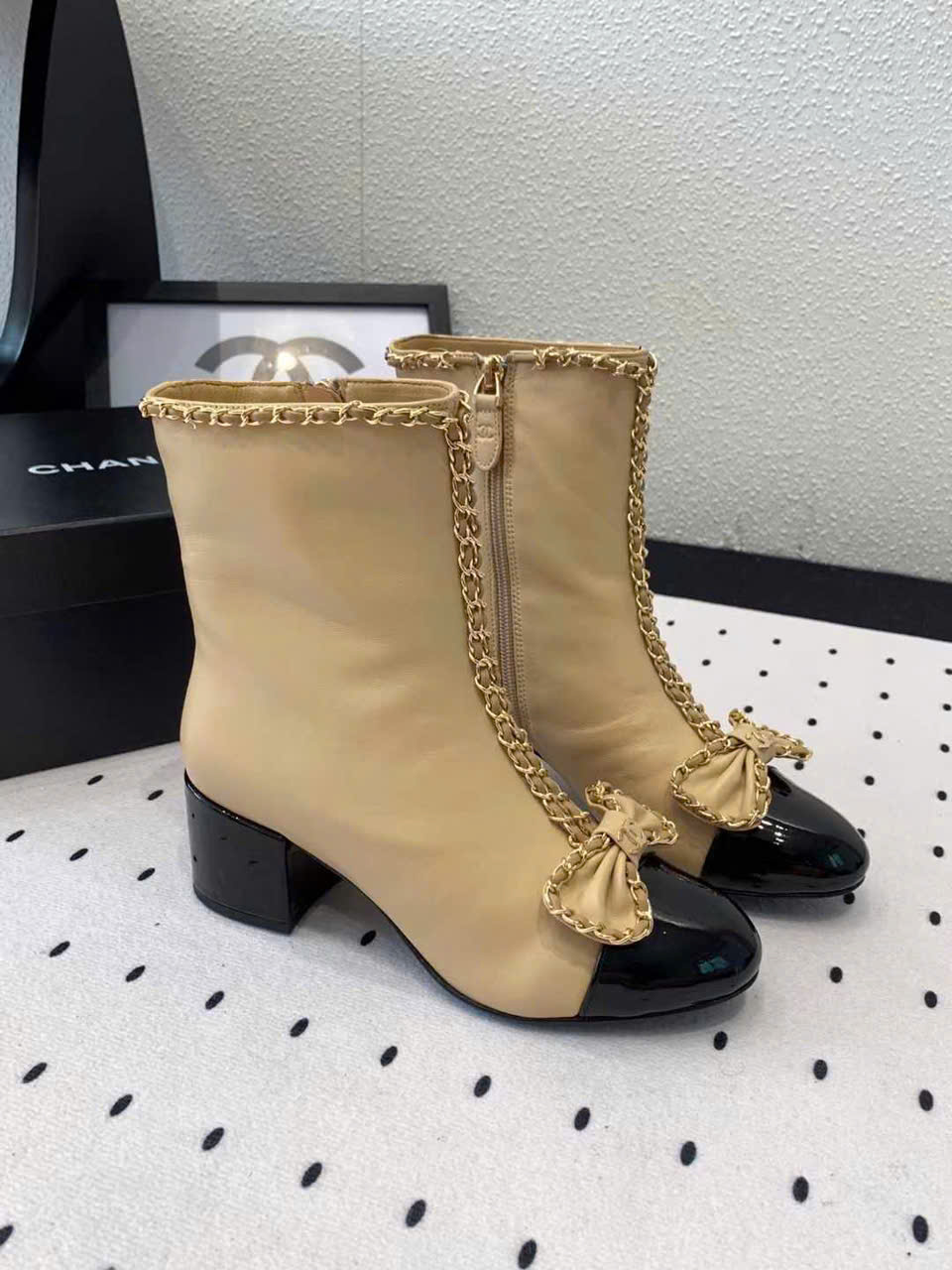 (1:1 replica) Chanel Vintages Leather Boots