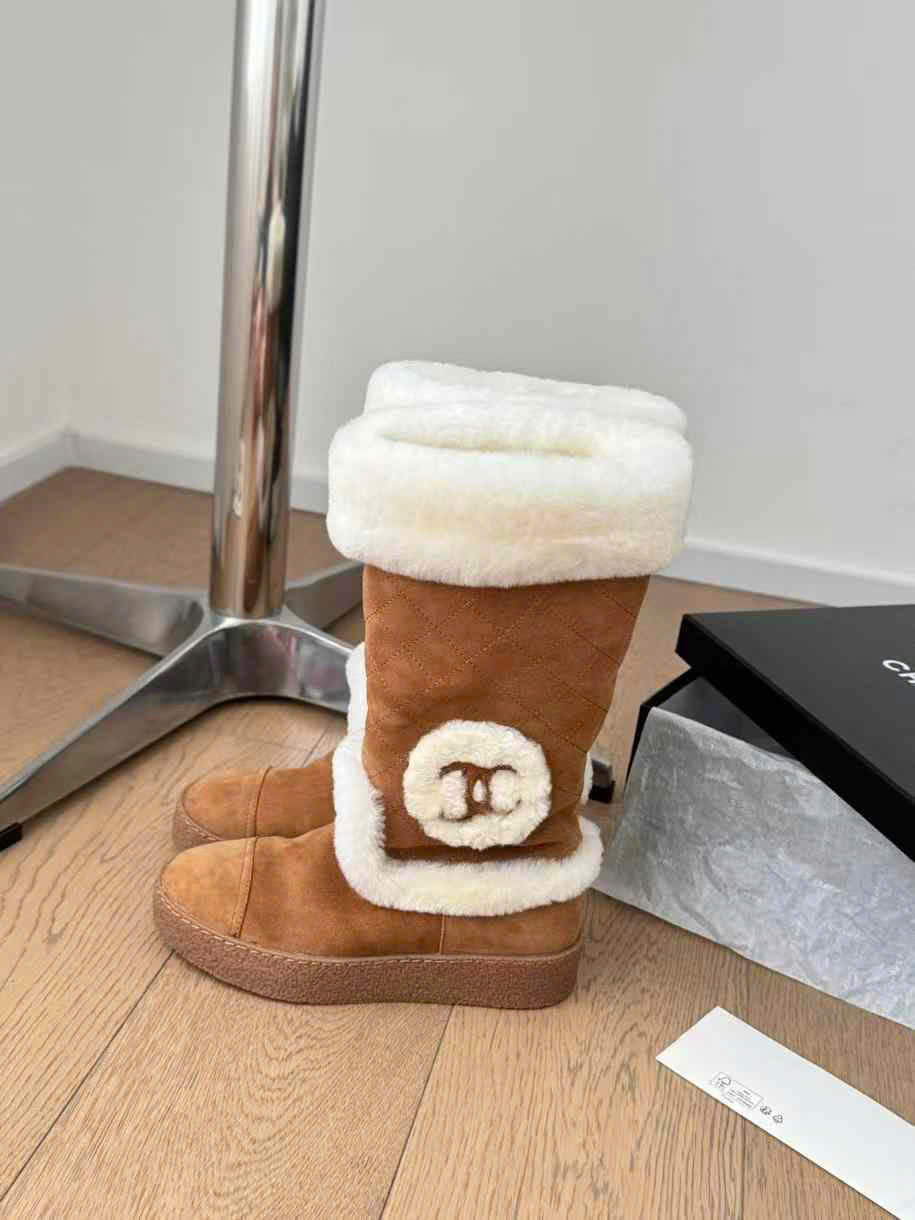 (1:1 replica) Chanel Suede Leather Boots New Collections