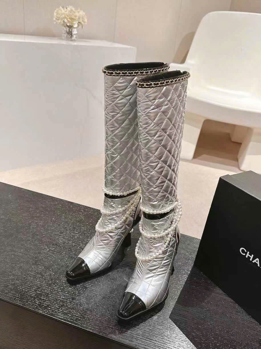 (1:1 replica) Chanel Vintages Leather Boots