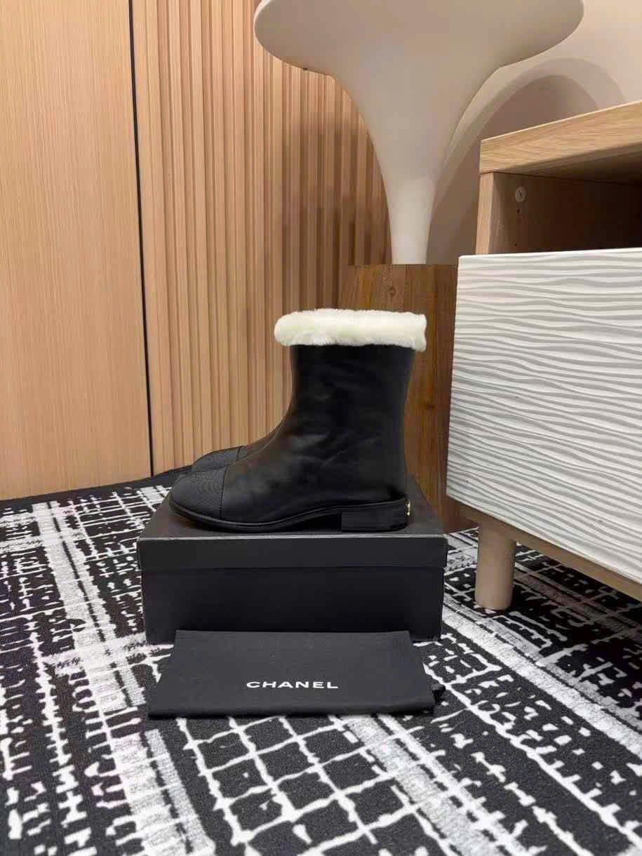 (1:1 replica) Chanel Sheep s fleece Boots