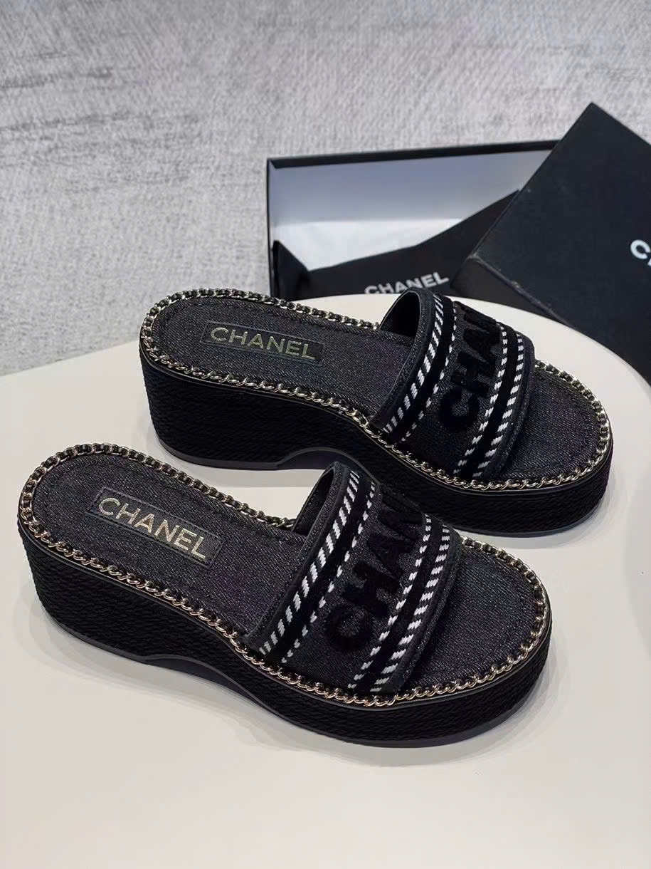 (1:1 replica) Chanel Wedges Women s Sandals
