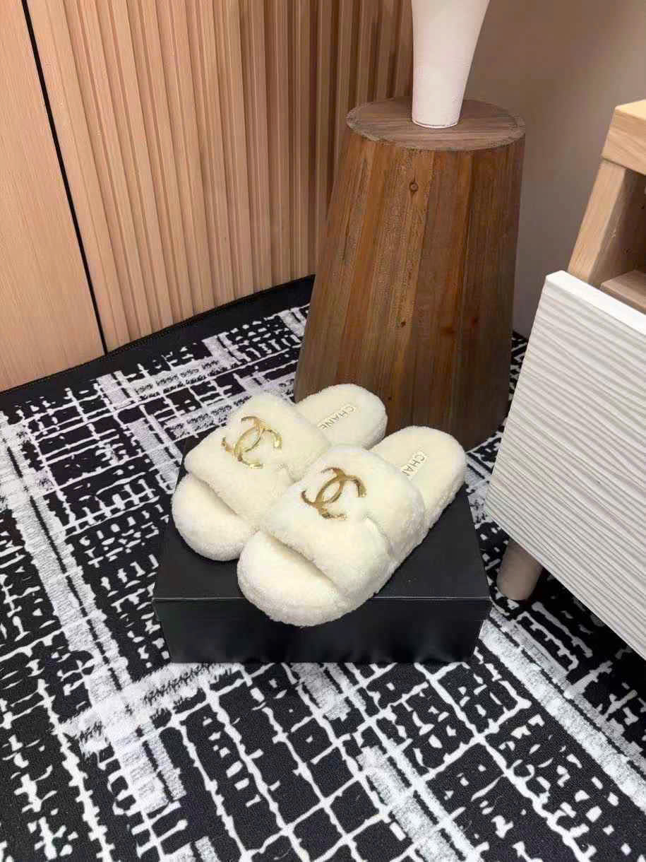 (1:1 replica) Chanel Wool Slipper