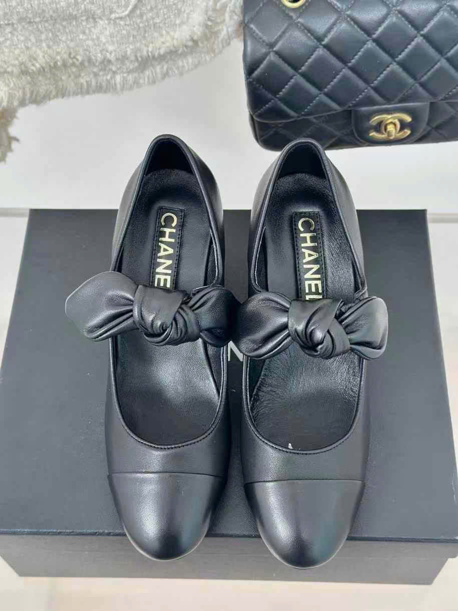 (1:1 replica) Chanel Leather Pumps Shoes