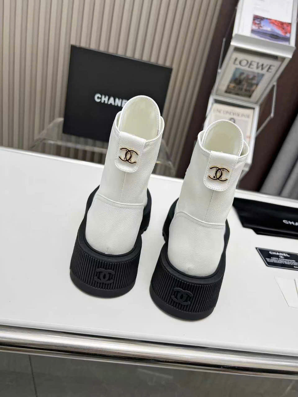 (1:1 replica) Chanel Platform Martin Boots