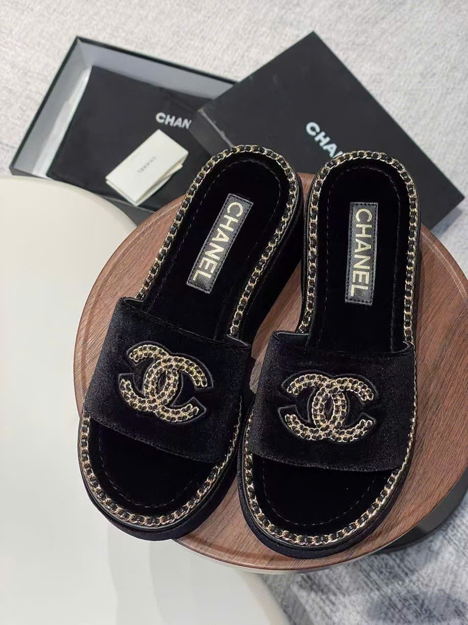 (1:1 replica) Chanel C Logo Sandals Summer 2025