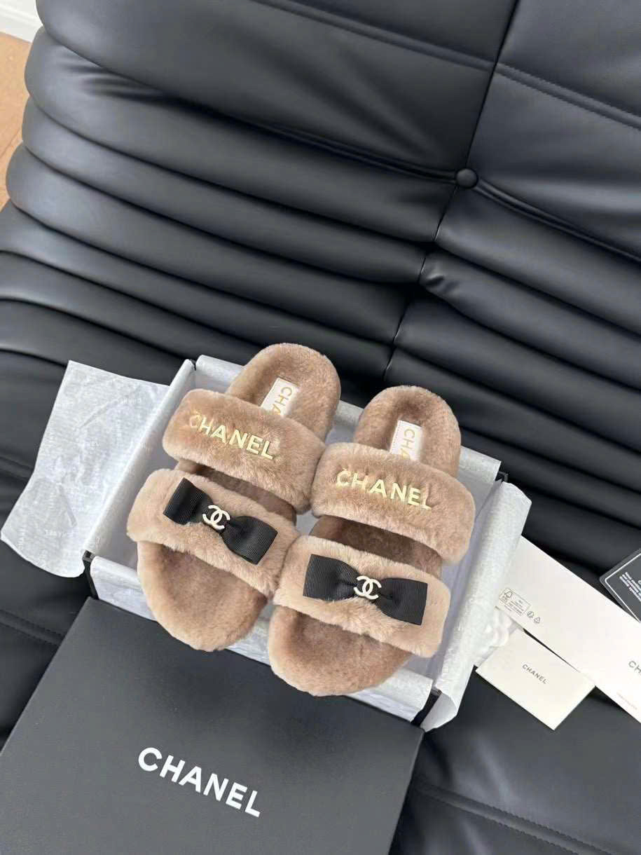 (1:1 replica) Chanel Wool Slipper